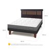 Cama Europea CIC 2 Plazas Anatomic + Respaldo New DublinChocolate