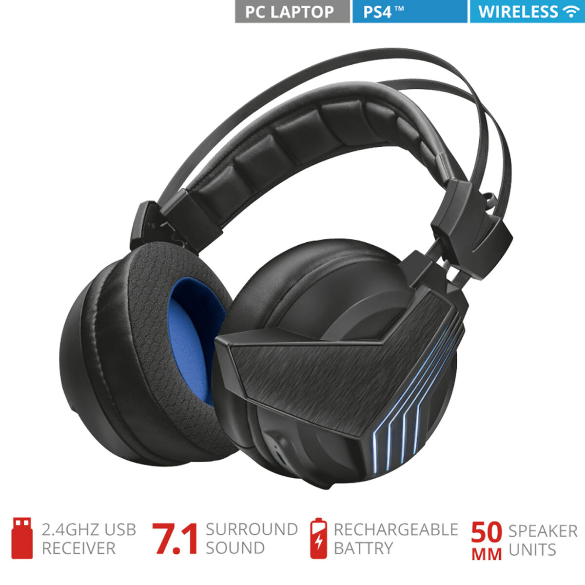 Audífonos Gamer Inalámbrico GXT393 Magna 