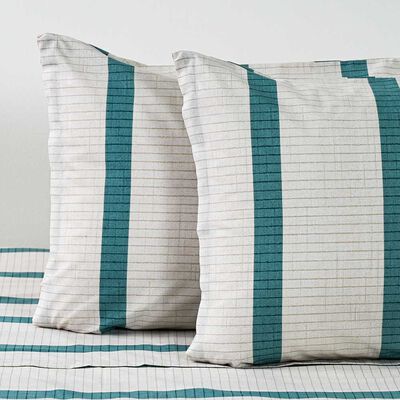 Imagen 2 del producto Juego de Sábanas American Family 2 Plazas Campine Lines 144 Hilos Beige