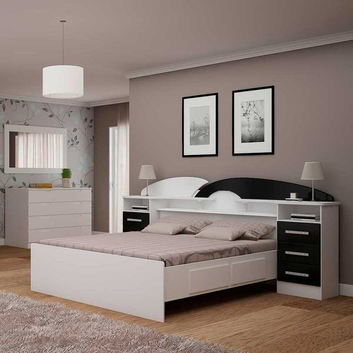 Marquesa Decocasa 2 Plazas Premium Caf&eacute;