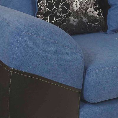 Imagen 2 del producto Sofá Seccional Modular Elegant Detail Houston 7 Cuerpos Negro Azul