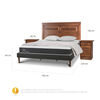 Cama Europea CIC King New Ortopedic + Respaldo Mil&aacute;n + 2 Veladores + Almohadas + Plum&oacute;n Pluma