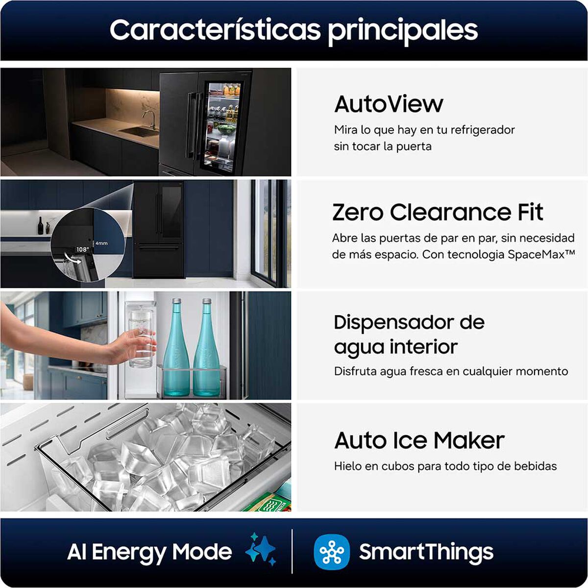Refrigerador Samsung No Frost 836 L RF80H30JEFZS
