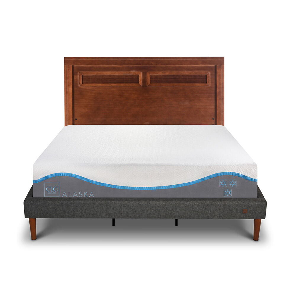 Cama Europea CIC King Alaska + Respaldo