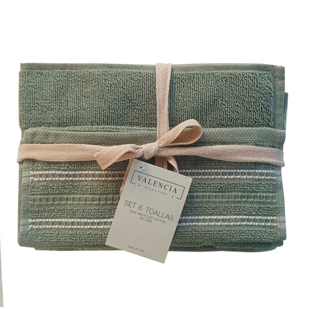 Set 6 Toallas Idetex Valencia Olivo