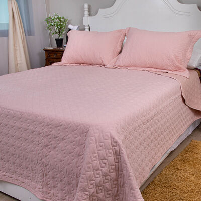 Imagen 2 del producto Quilt Doral 2 Plazas Rosa Pastel Velvety