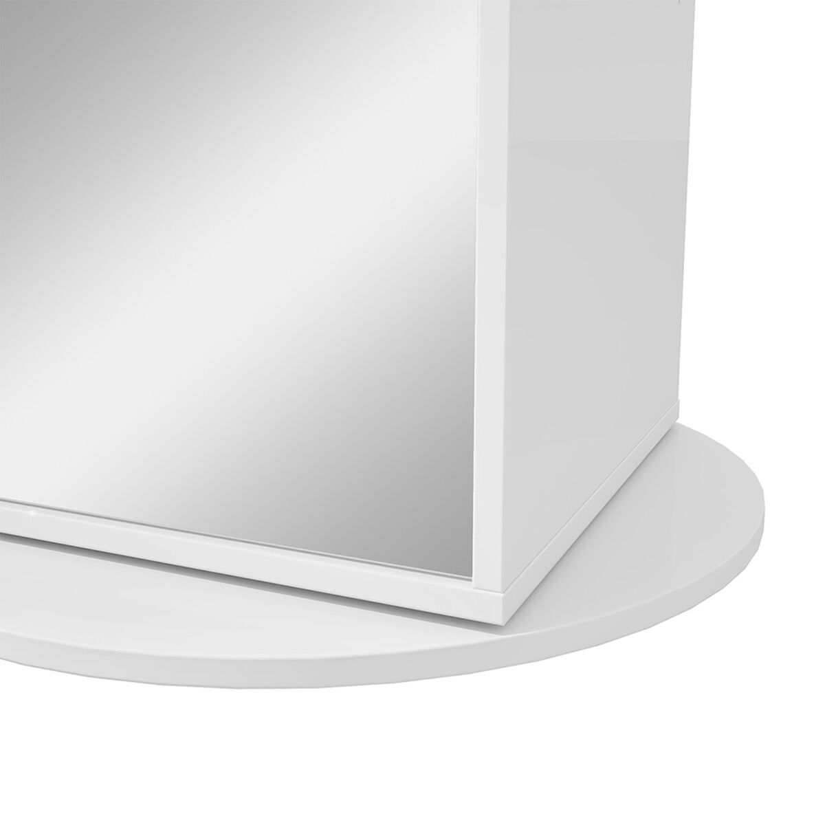Zapatera Multifuncional Di Poretti Design Sthela con Espejo Blanco