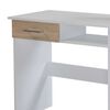 Escritorio 1 Cajón + Estante Silcosil Blanco Madera