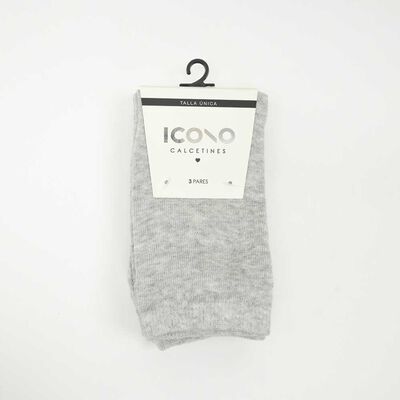 Pack 3 Calcetines Largo Mujer Icono