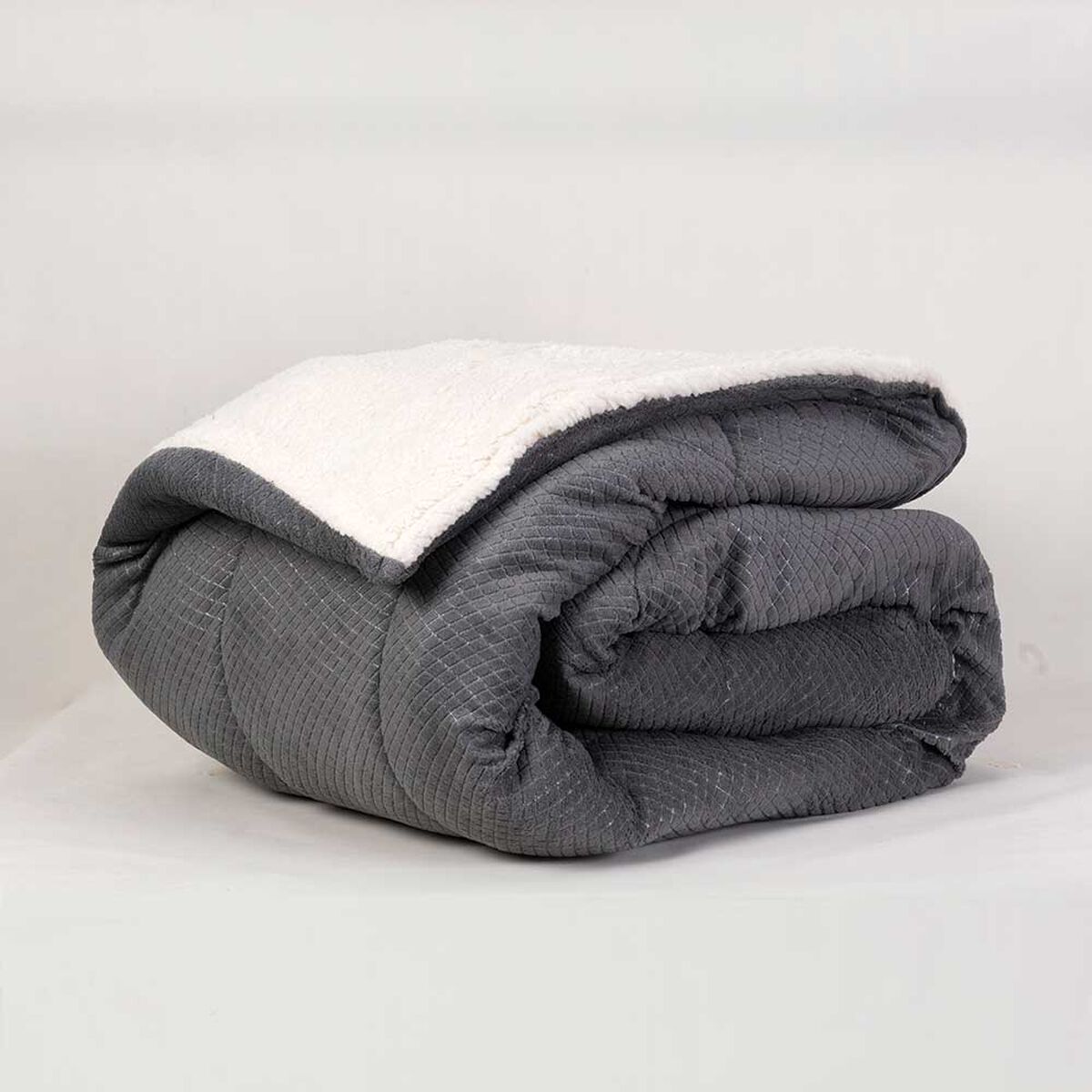 Plumón Mashini 2 Plazas Liso Gris