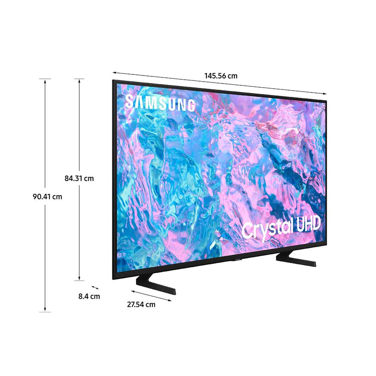 LED 65" Samsung CU7090 Smart TV 4K UHD 2024