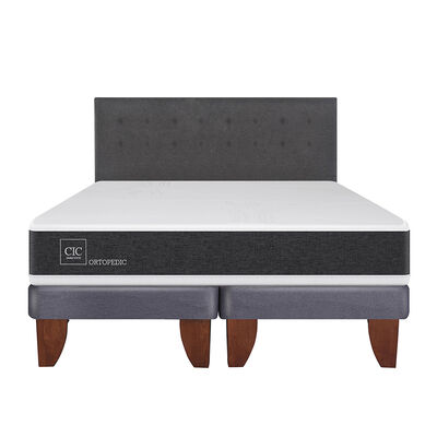 Imagen 1 del producto Cama Europea CIC King Ortopedic + Respaldo Eufrates