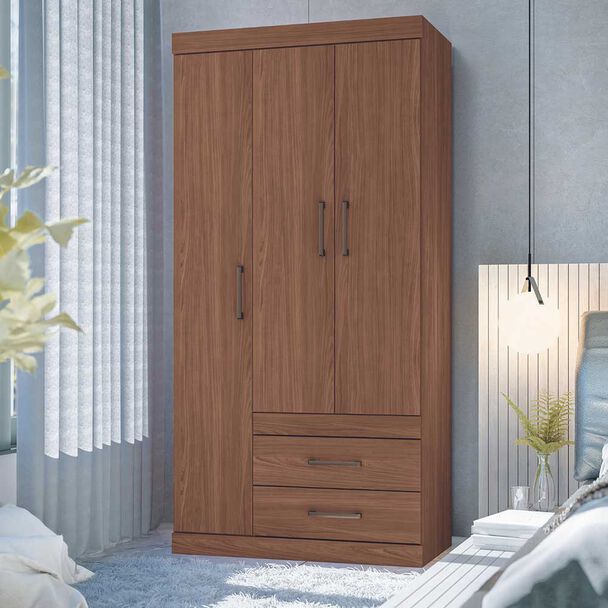 Clóset Onessta Start 3 Puertas 2 Cajones Jatoba