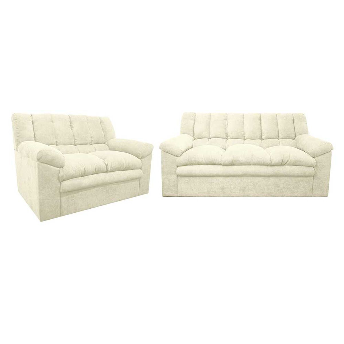 Juego de Living Deco Class Buenos Aires Sofá 3 Cuerpos + Sofá 2 Cuerpos  Beige