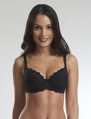 Imagen 1 del producto Sostén Mujer Flores Negro, Blanco, Beige