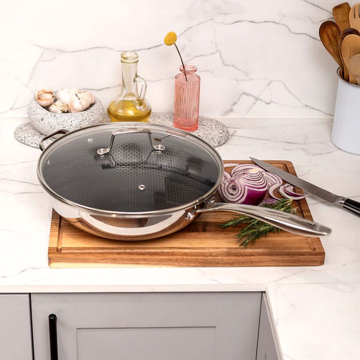 Wok Simple Cook Tokio 30cm Negro
