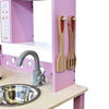 Cocina de Madera Gamepower Rosa con Accesorios