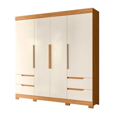 Clóset Vekkahome Vivacce 4 Puertas 4 Cajones Beige