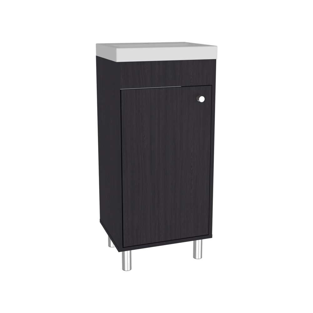 TUHOME VANITORIO RIVERA 1 PUERTA 84X32X40,2 CM WENGUE