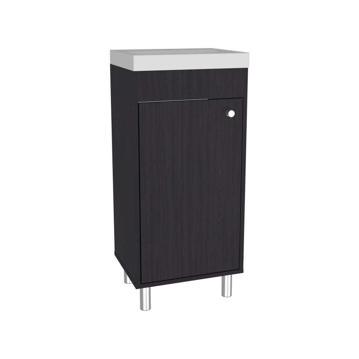 VANITORIO RIVERA 1 PUERTA 84X32X40,2 CM WENGUE