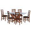 Juego de Comedor Latam Home Alicante 6 Sillas Chocolate