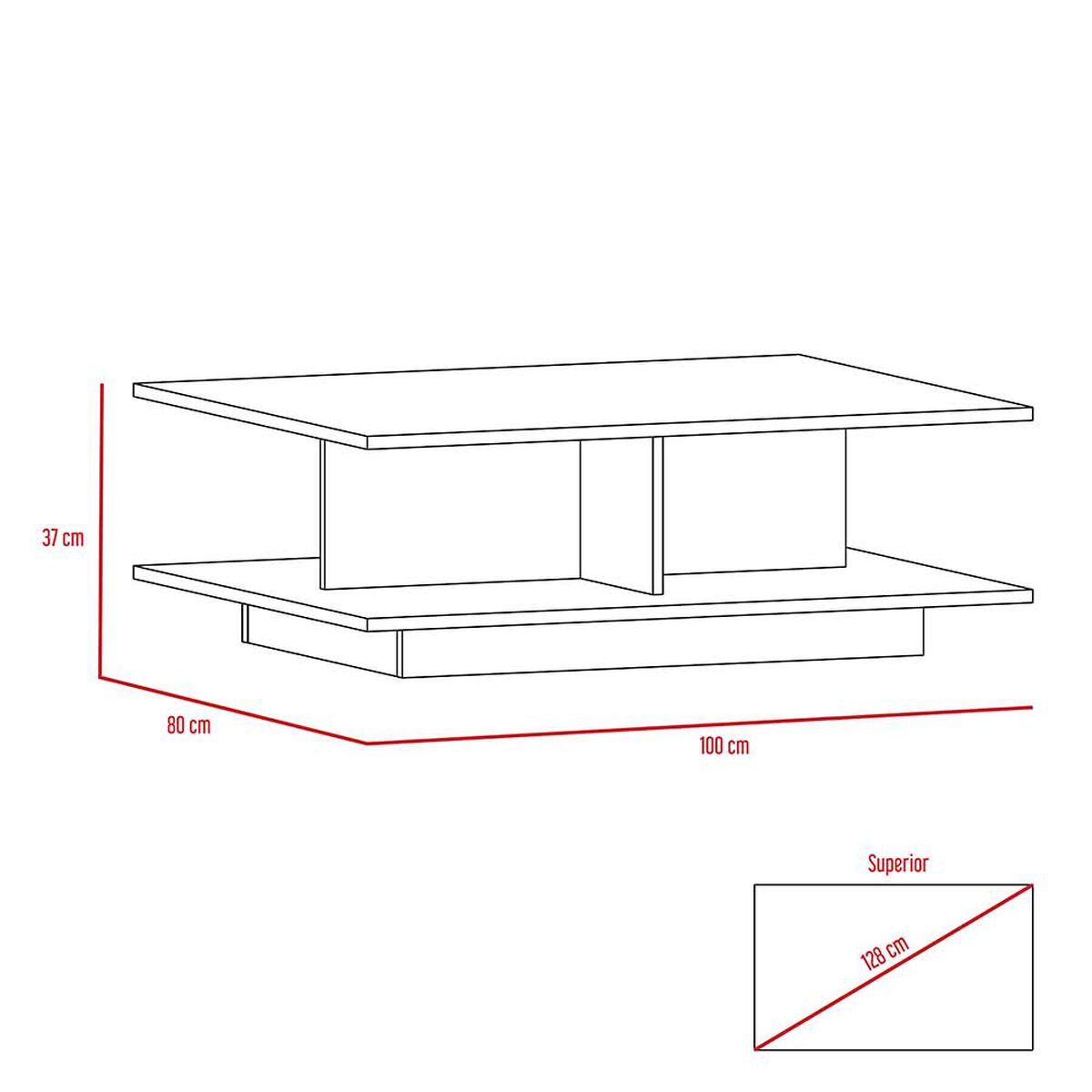 Mesa de Centro TuHome Bengali