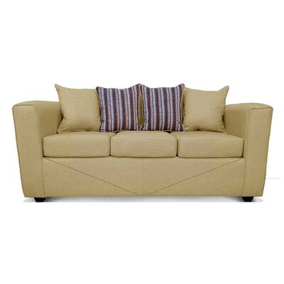 Sofá Elegant Detail Santa Fe 3 Cuerpos Tela Beige