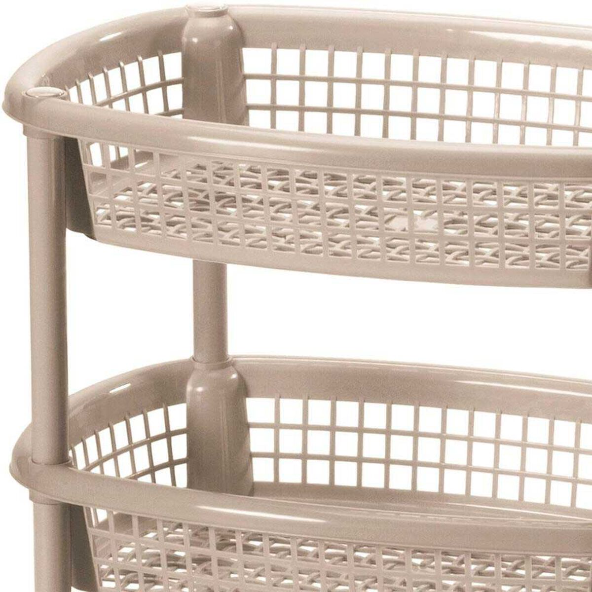 Canasta Movil Ovalada Rimax Taupe
