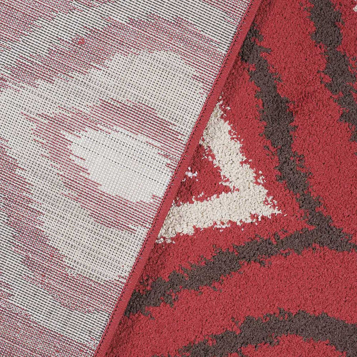 Alfombra Dib Kaleb 50 x 90 cm Rojo