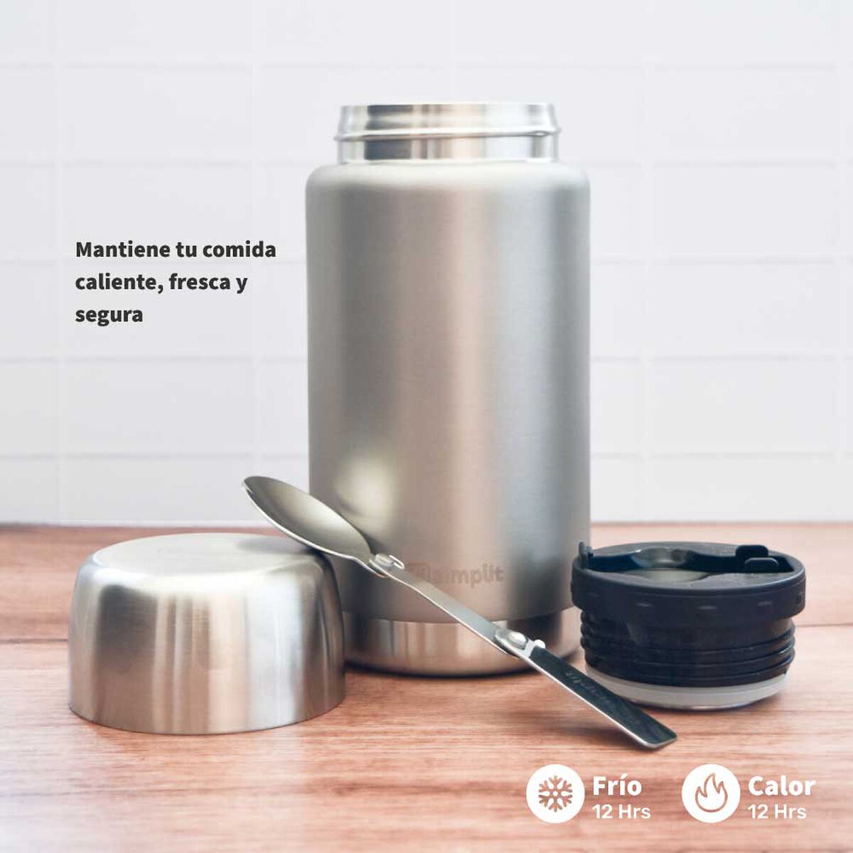 Termo de Comida Simplit Acero Inox 750 ml Gris