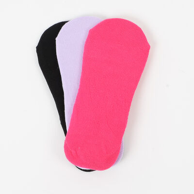 Imagen 1 del producto Pack 3 Unidades Calcetin Mujer Invisible de Algodón Icono Surtido