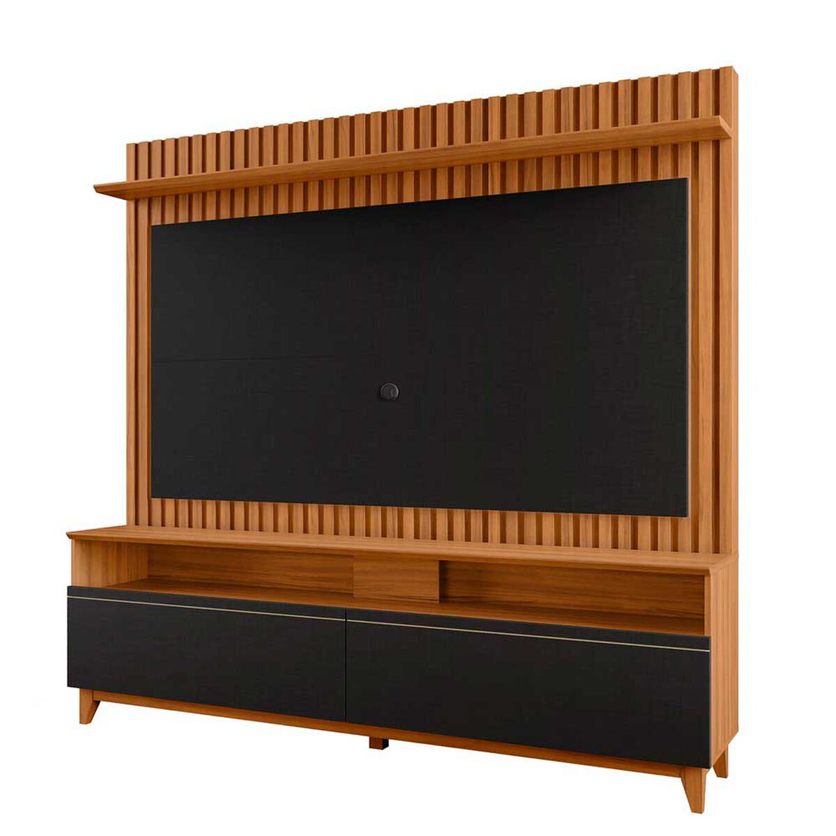 Estante TV Home Mobili Beta Hasta 65" Negro/Freijo