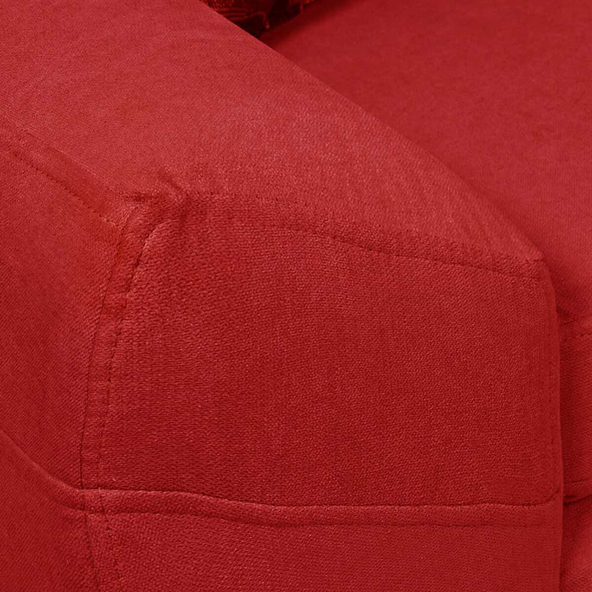 Sofá Elegant Detail Houston 3 Cuerpos Rojo