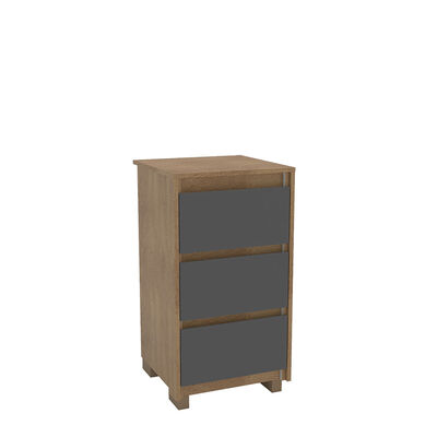 Imagen 1 del producto Cómoda Vekkahome Coimbra 3 Cajones Grafito