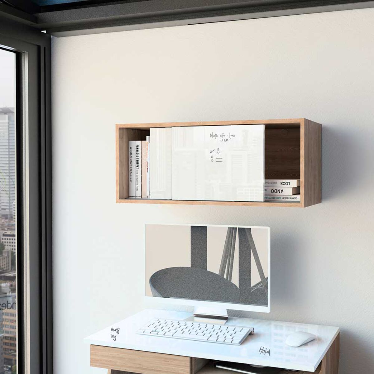 Gabinete Tuhome Note Blanco-Miel