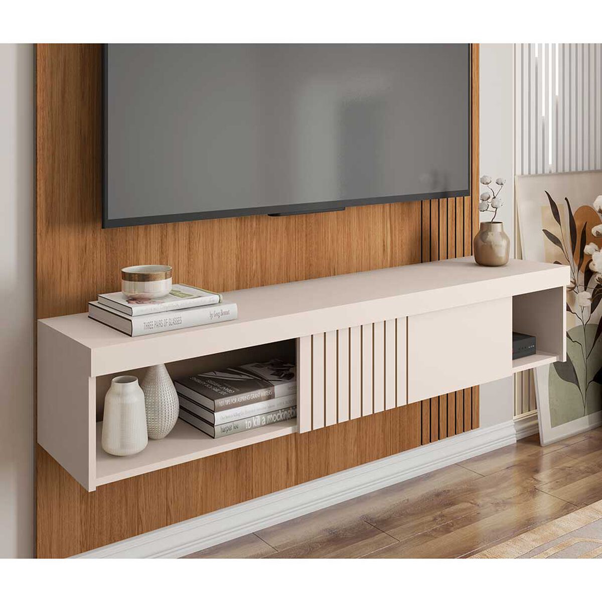Panel Decocasa Jade Hasta 55" Castaño Ow