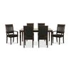 Juego de Comedor CIC Tenesse 4 Sillas + 2 Sitiales Chocolate