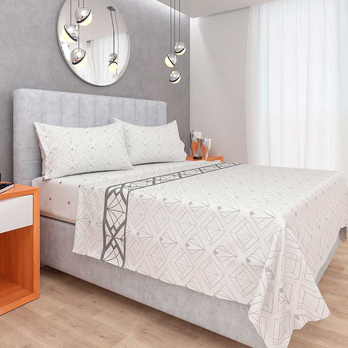 Juego de S&aacute;banas Doral 144 Hilos King Premium Victorian