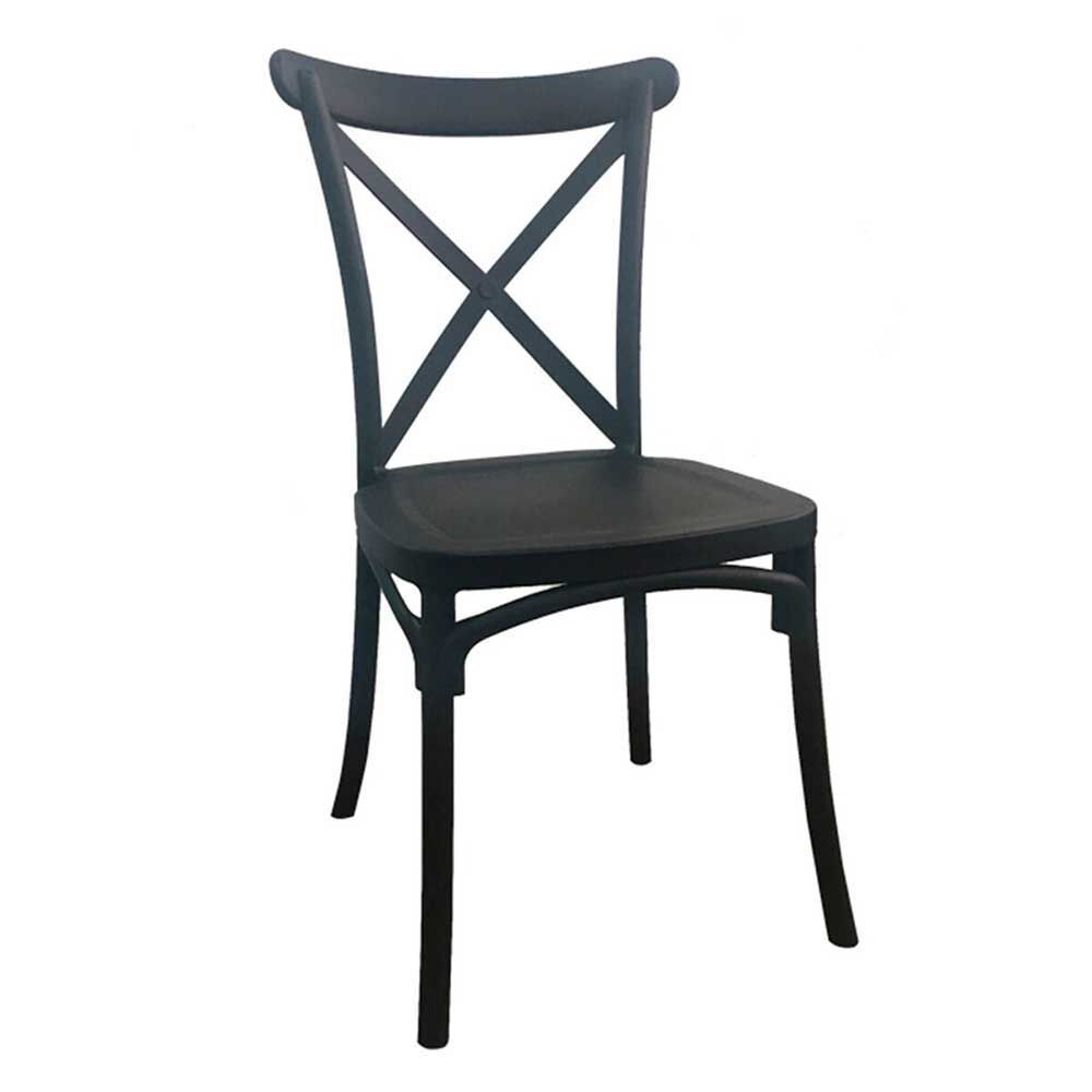 Pack 4 Sillas Idetex Stack Negro