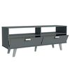 Rack TV Vekkahome Oslo Hasta 55" Gris