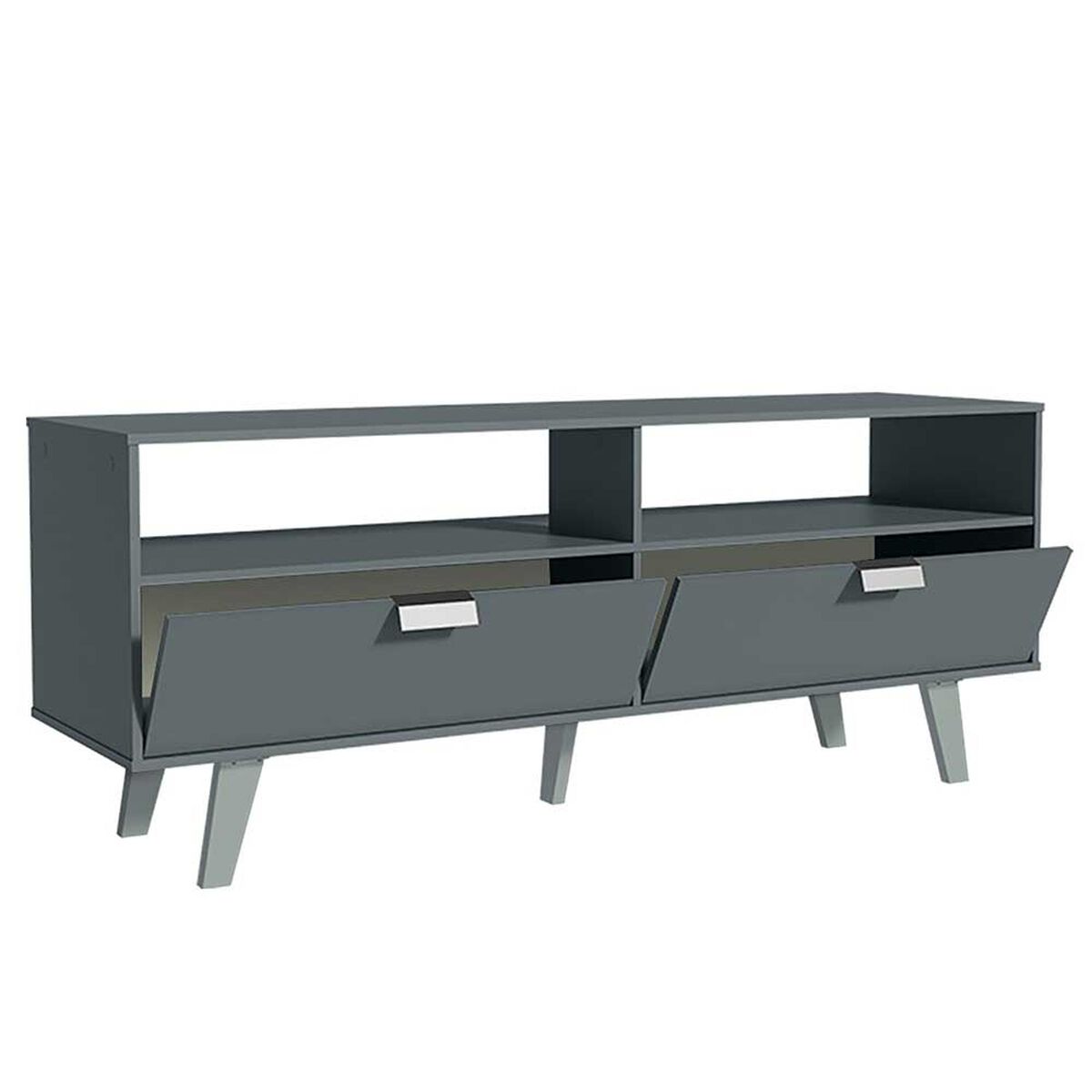 Rack TV Vekkahome Oslo Hasta 55" Gris