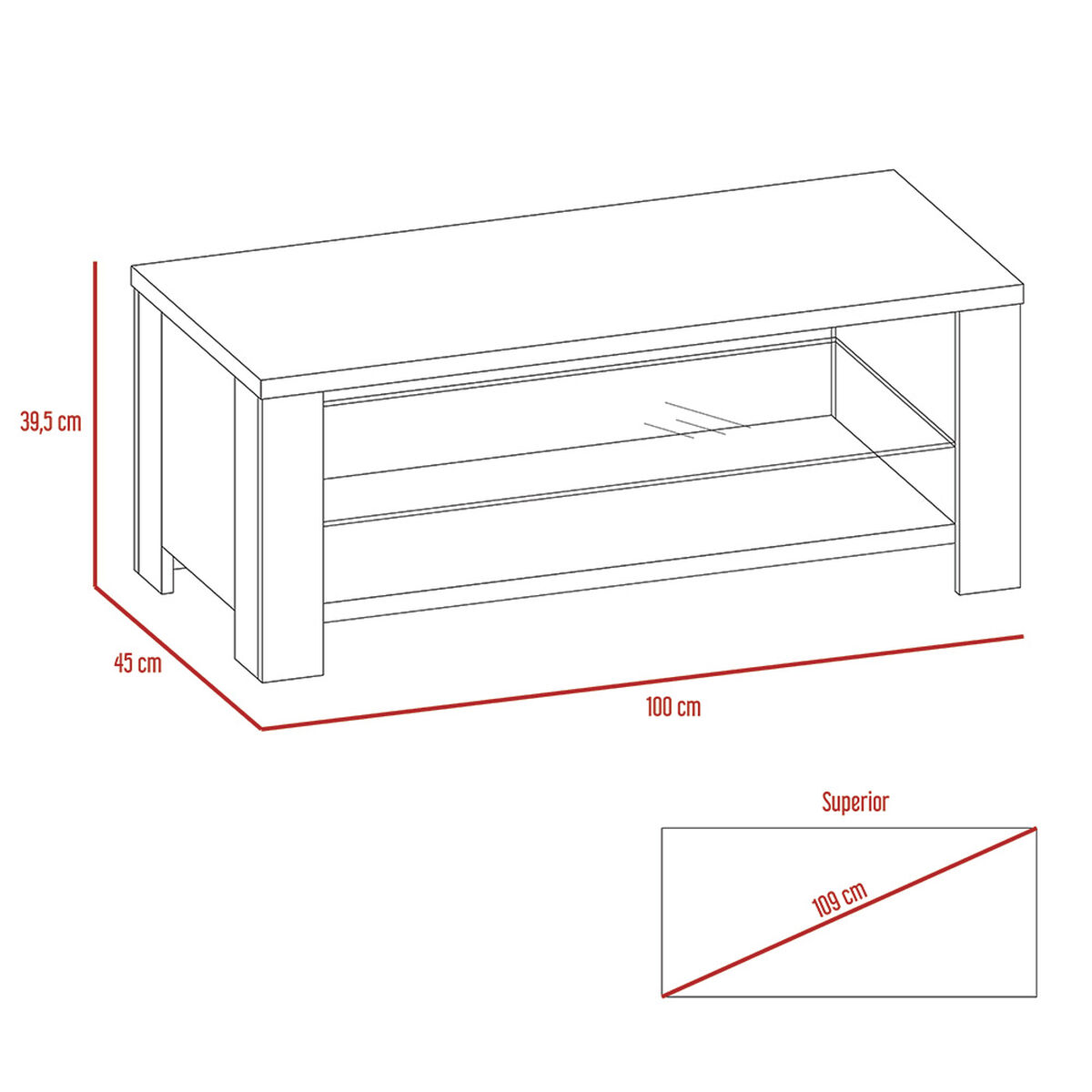 Mesa de Centro TuHome Athina