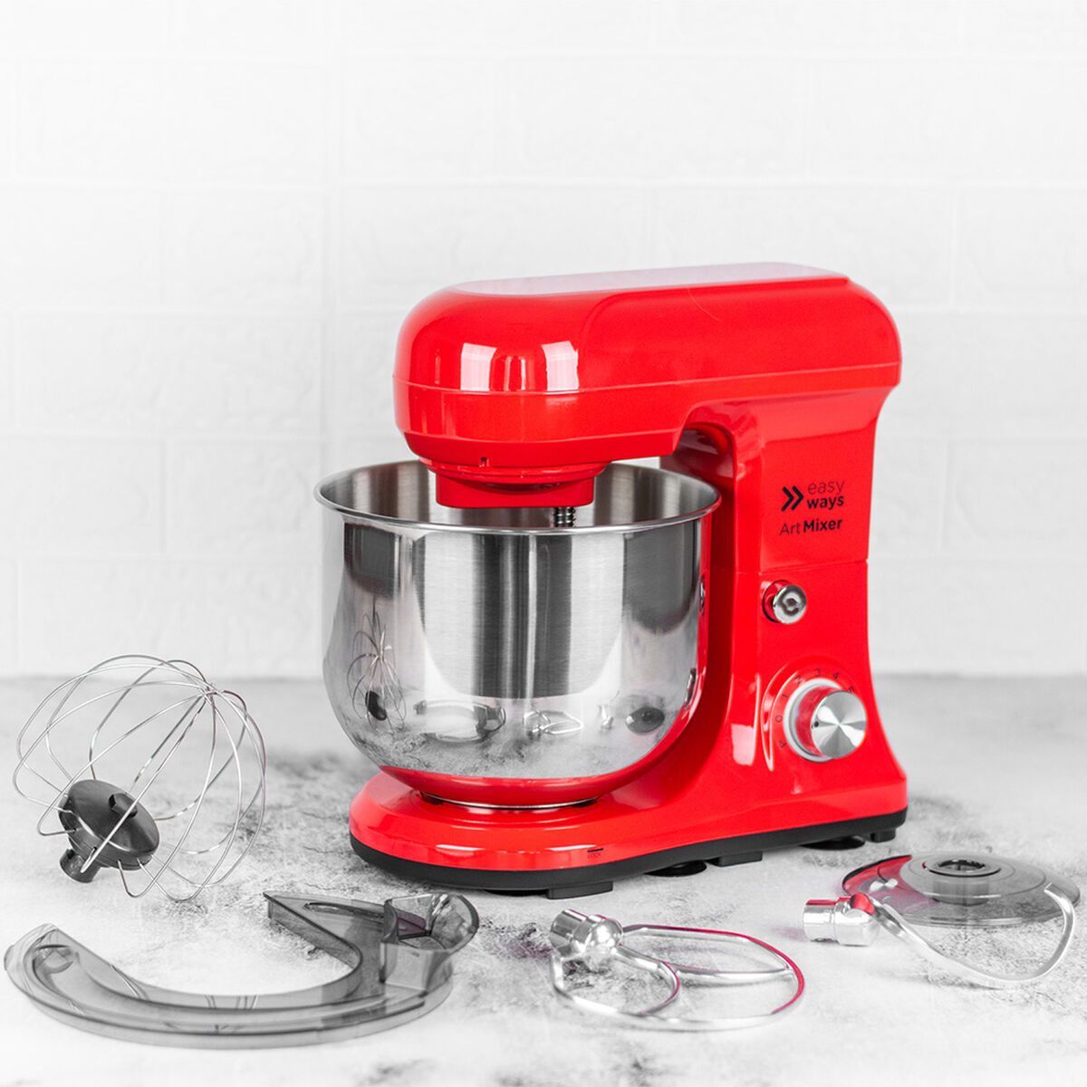 Batidora de Pedestal EasyWays Art Mixer 4,3 lts. Rojo