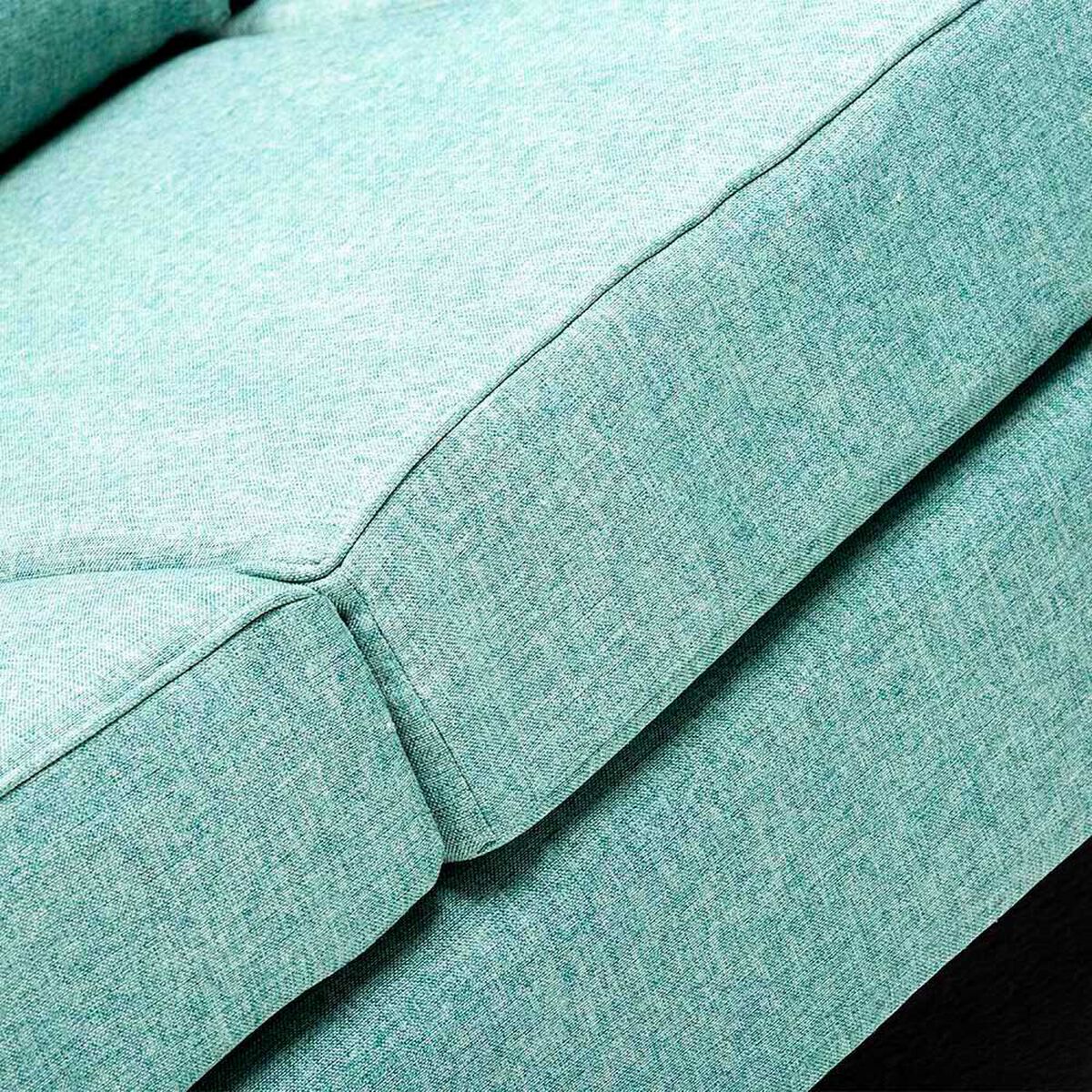 Sof&aacute; Seccional Kea Infinity Tela 3 Cuerpos Verde