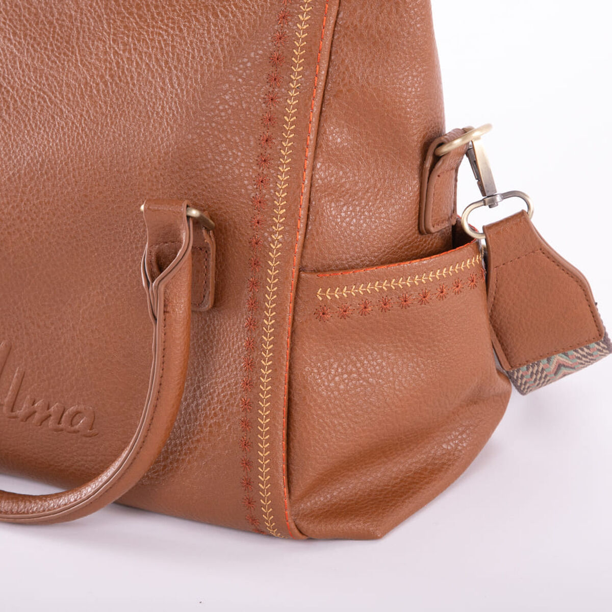 Cartera Ecocuero Brown Alma