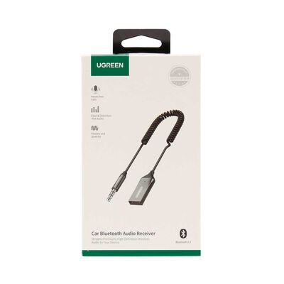 Receptor Audio Automovil Bluetooth 5.0 Plug 3.5Mm Power Usb-A Ugreen Cm309