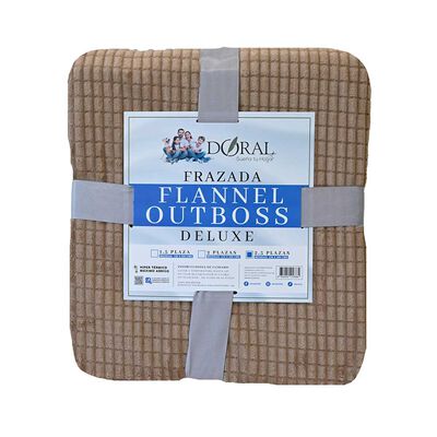 Imagen 1 del producto Frazada Poliéster Doral King Deluxe Café