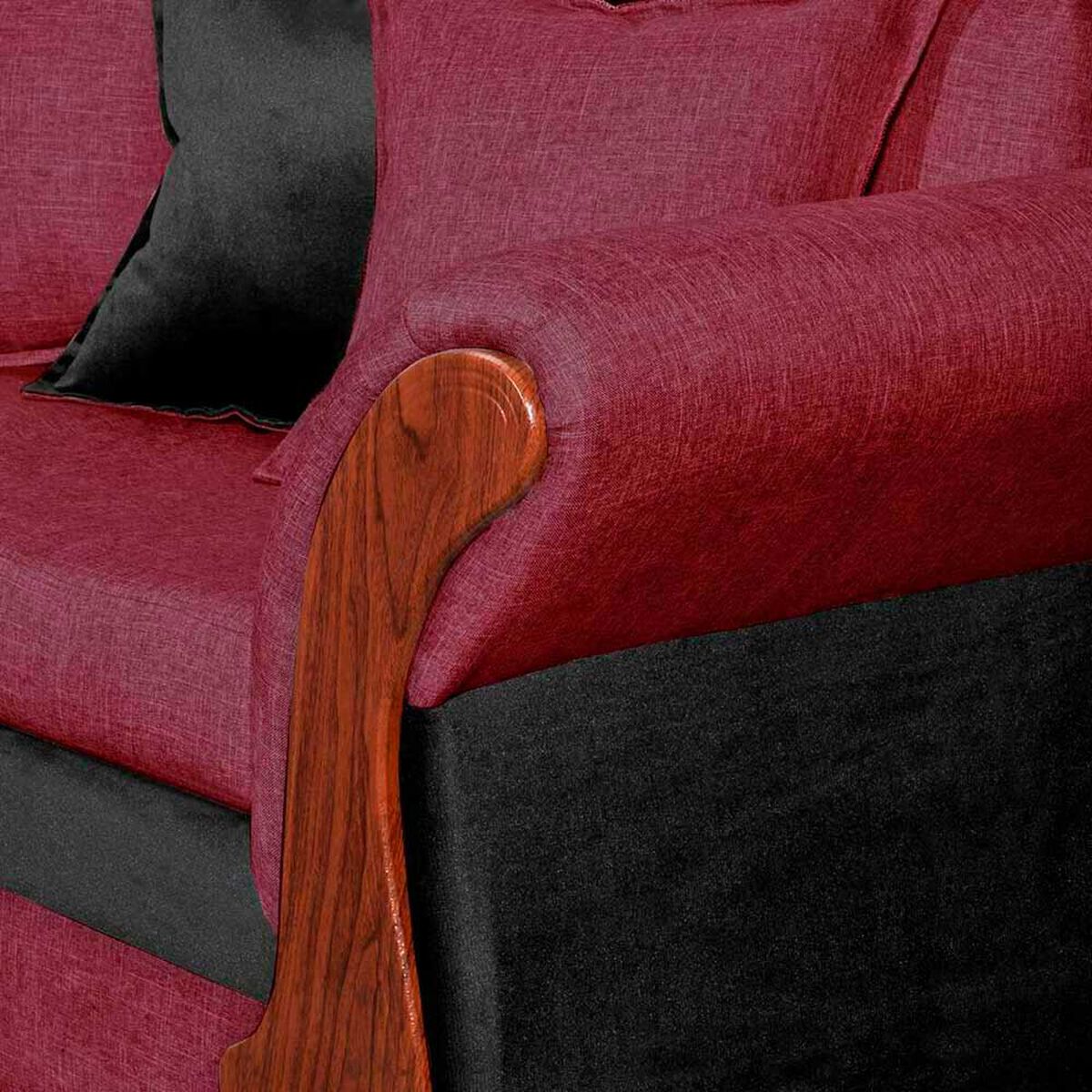 Sof&aacute; Seccional Dise&ntilde;o A&M Home Lucia Derecho 5 Cuerpos Burdeo