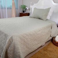 Quilt Doral 1,5 Plazas Gris Bubbly