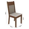 Juego de Comedor Vekkahome Clarice Morello 8 Sillas Café